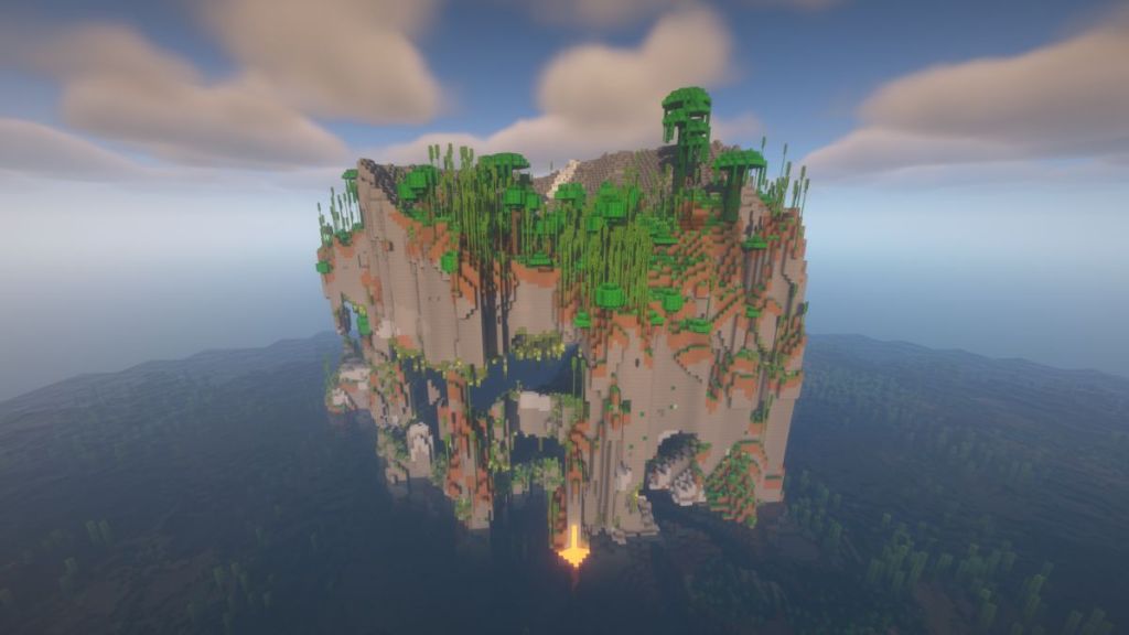 Isolated Jungle and Lush Cave