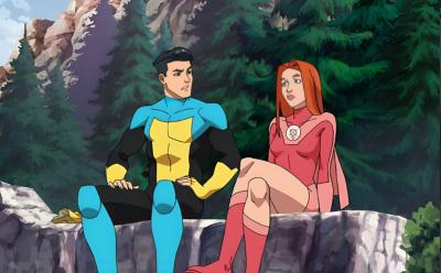 Mark and Atom Eve from Invincible Season 1