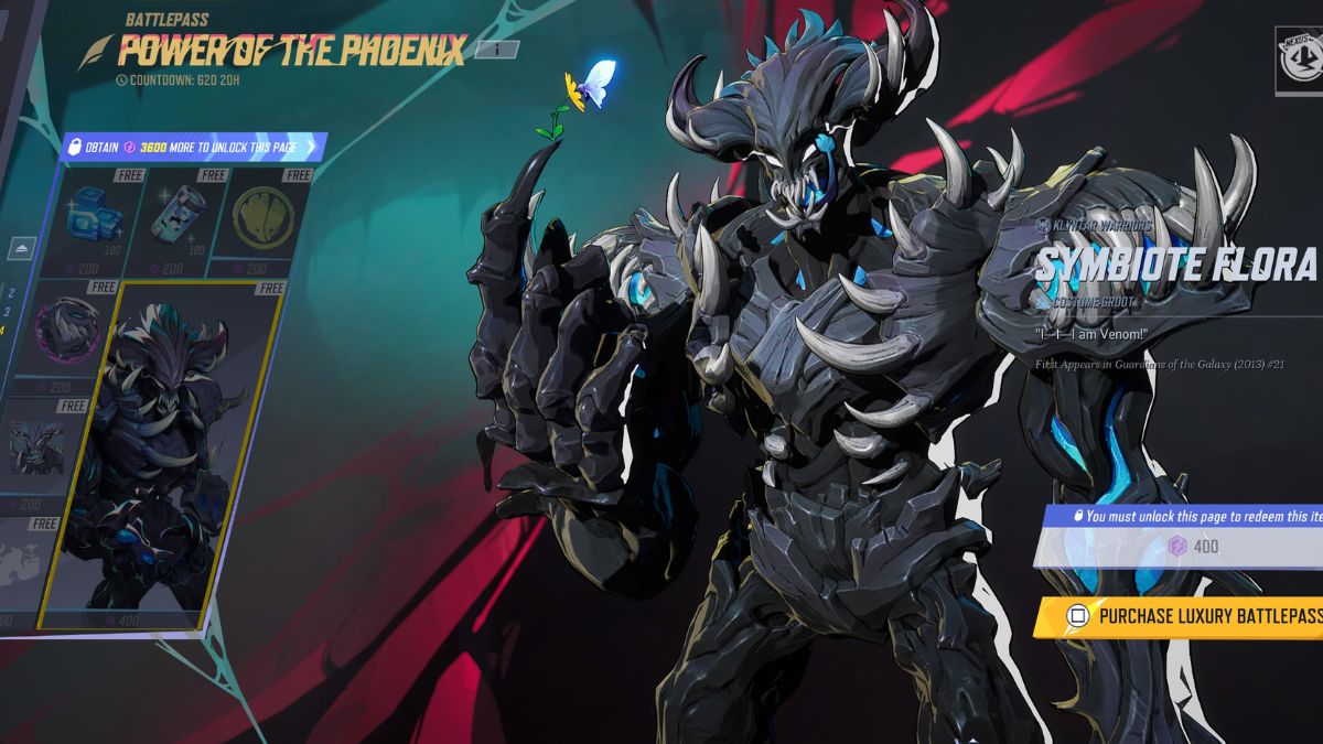 Groot Symbiote Flora skin in Marvel Rivals
