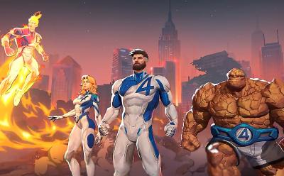 Marvel Rivals season 1 trailer poster with The Fantastic Four characters