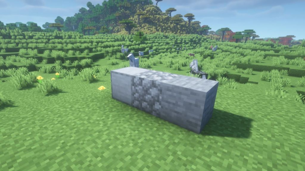 Smooth Stone, Regular Stone, and Cobblestone in Minecraft