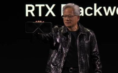 nvidia ceo jensen huang launches rtx 5090 gpu