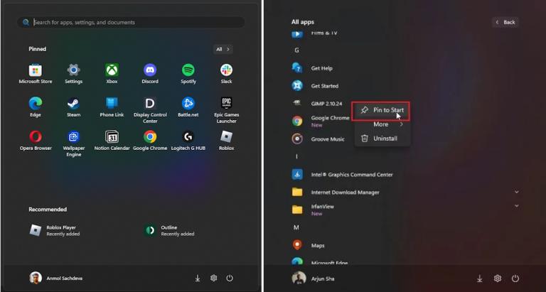 How to Customize the Start Menu on Windows 11 in 2025 | Beebom