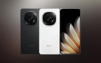 product image of Oppo Find N5 in front of a grey gradient background