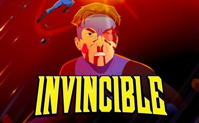 Invincible season 3 finale poster featuring a severely injured Mark Grayson