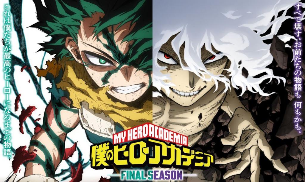 My Hero Academia Season 8 poster featuring Deku and Shigaraki
