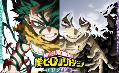 My Hero Academia Season 8 poster featuring Deku and Shigaraki