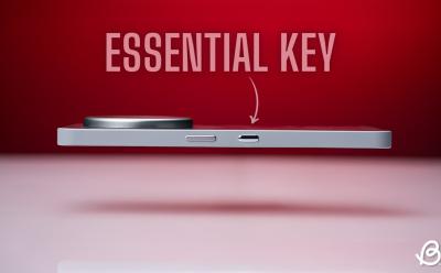 shot of the Nothing Phone (3a) Pro from the side previewing the new Essential Key