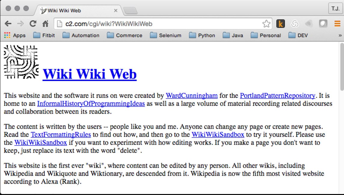 On This Day 30 Years Ago, WikiWikiWeb Walked So Wikipedia Could Run ...