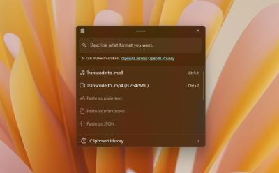 convert videos using powertoys advanced paste tool on windows 11