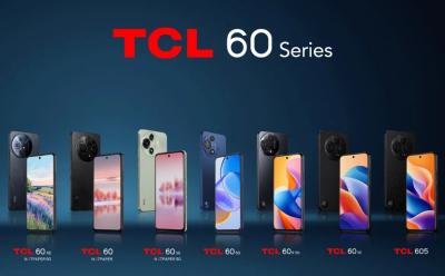 banner featuring all phones released as part of TCL 60 series at MWC 2025