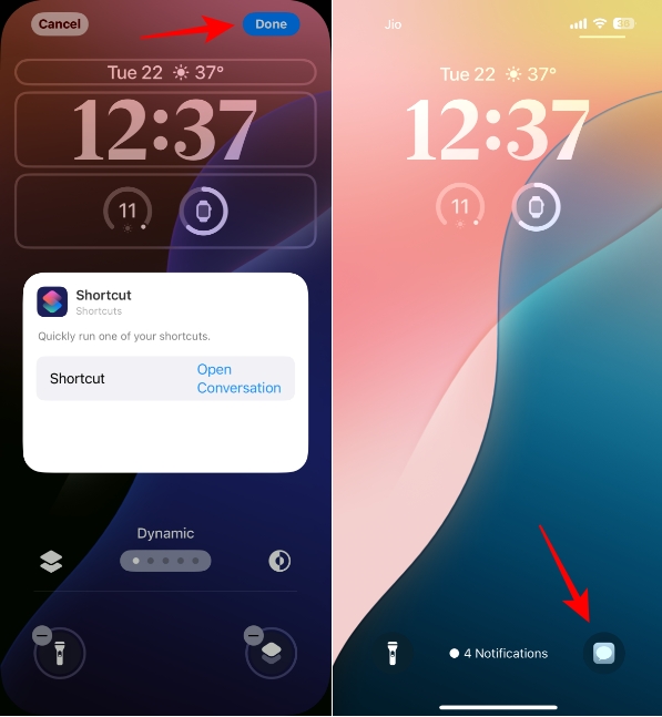 Access favorite Messages chat from Lock Screen