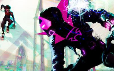 Miles and Prowler in Beyond The Spiderverse