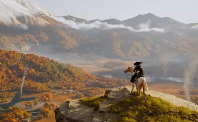 A scenic overlook in Ghost of Yotei
