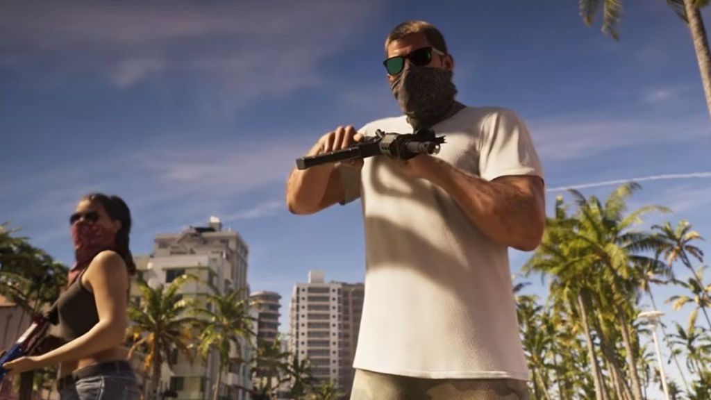 Jason posing with gun in GTA 6 extended look