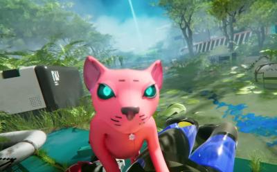 Marathon teaser trailer revealed image with a cat and a fallen runner