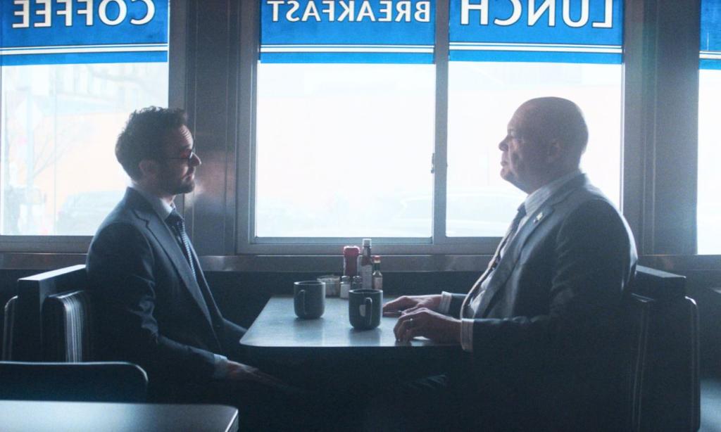 Matt Murdock and Wilson Fisk in Daredevil Born Again