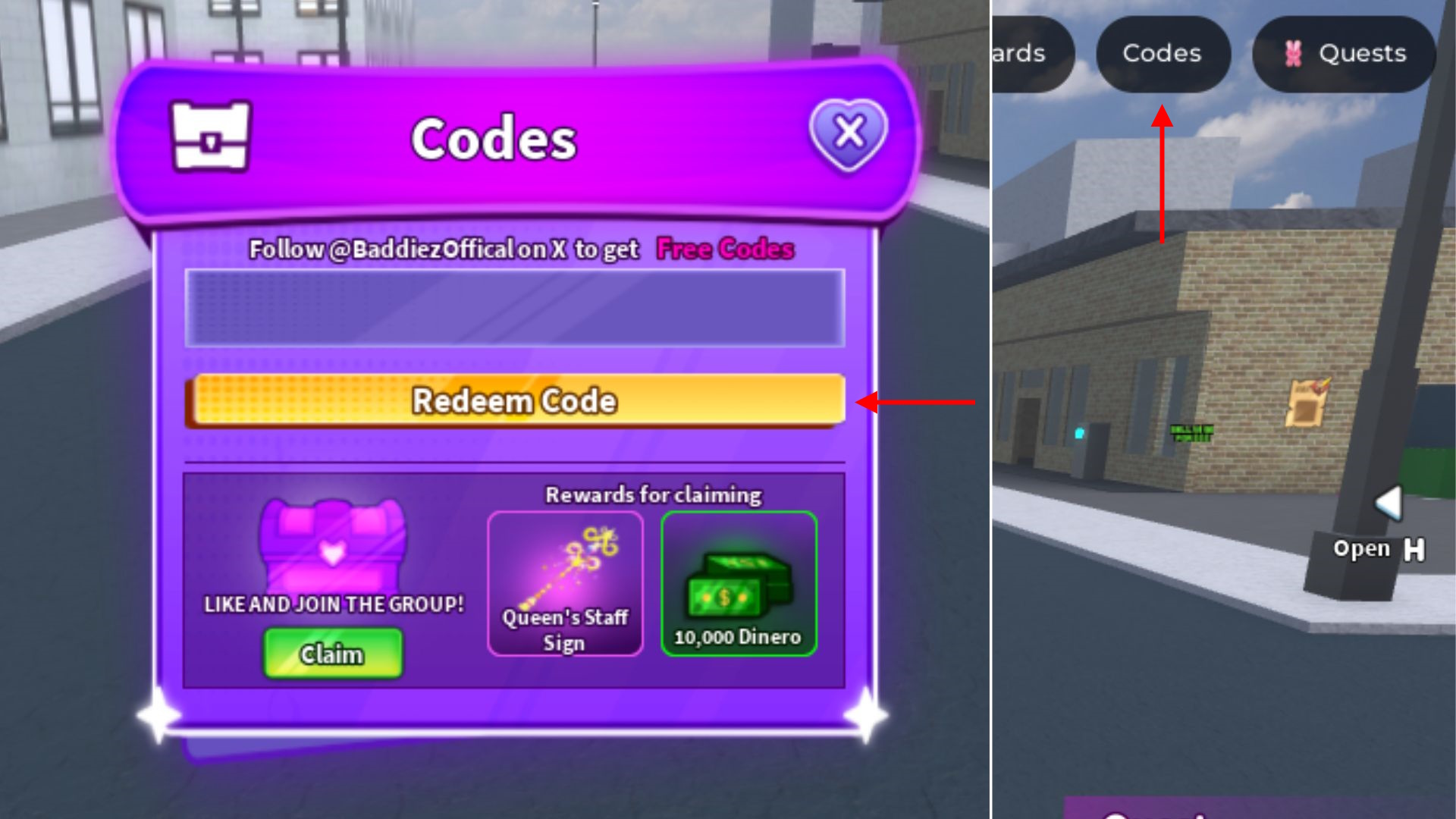 Baddies Codes (November 2025) Beebom