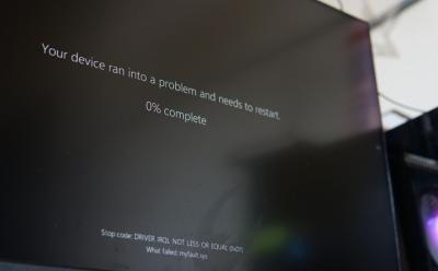 Windows Black Screen of Death with error code