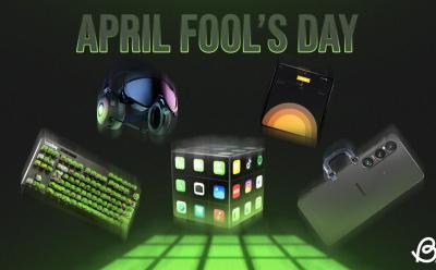 illustration showing a prank gadgets for april fool's day