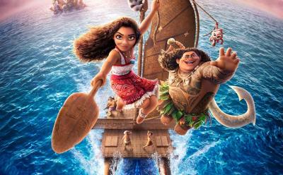 Moana and Maui in Moana