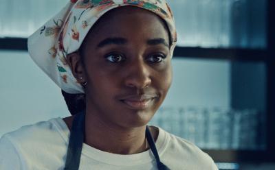 Ayo Edibiri as Chef Sydney in The Bear Season 4