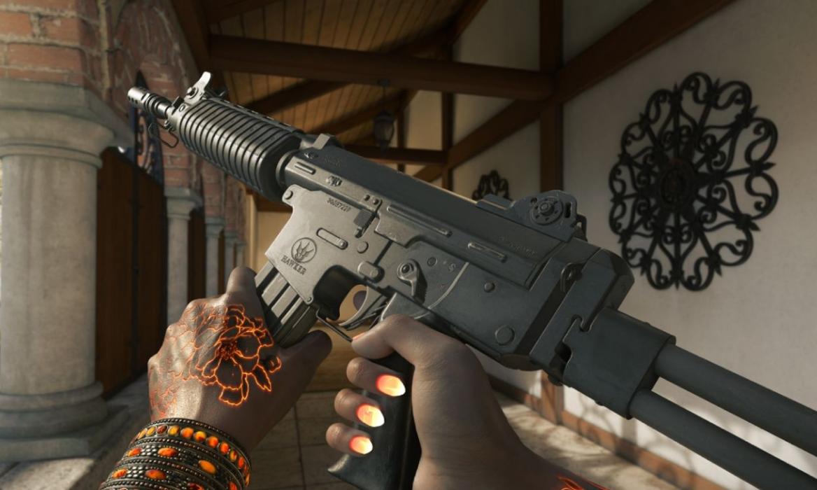 Operator reloading Krig-C in BO6