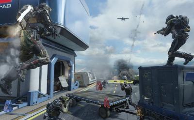 Jetpack gameplay in Call of Duty: Advanced Warfare