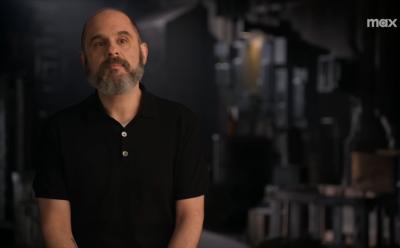Craig Mazin in The Last of Us set