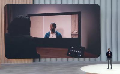 Google Beam 3D video conference preview
