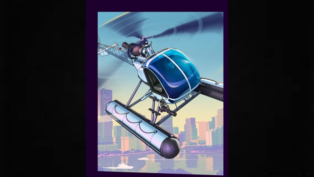 Helicopter in GTA 6 cover art