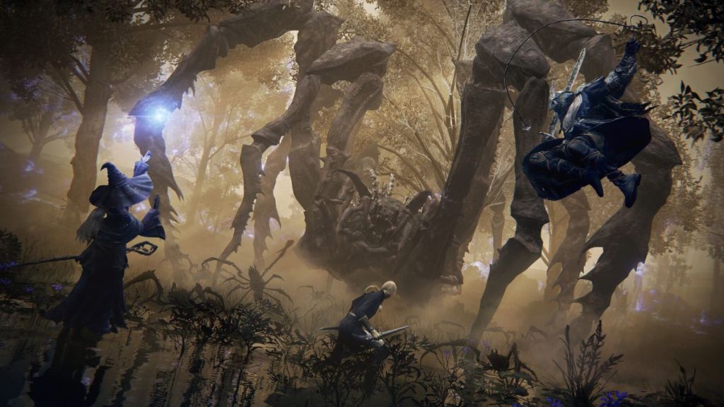 Nightfarers fighting in Elden Ring Nightreign