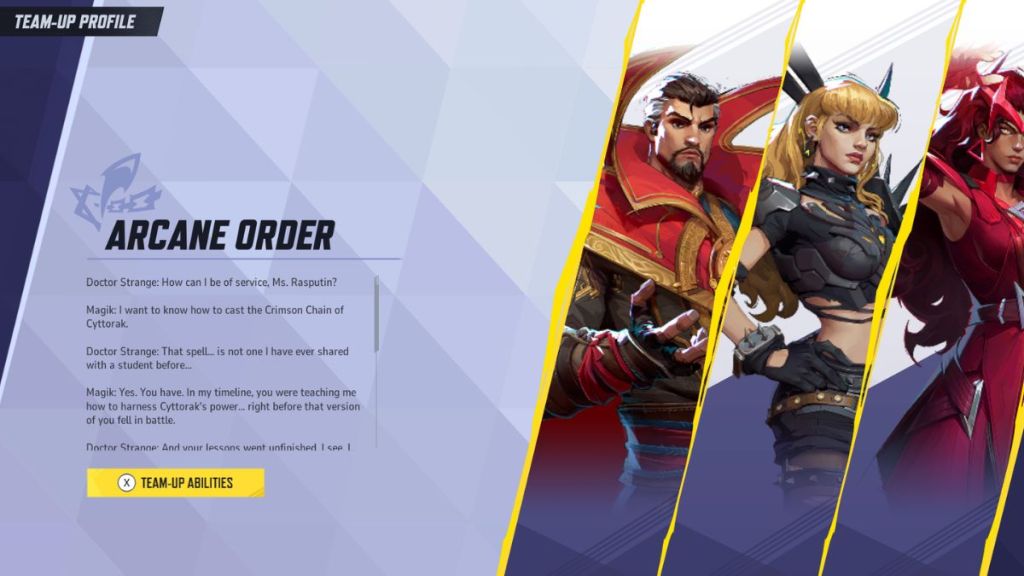 Marvel Rivals Arcane Order Team Up