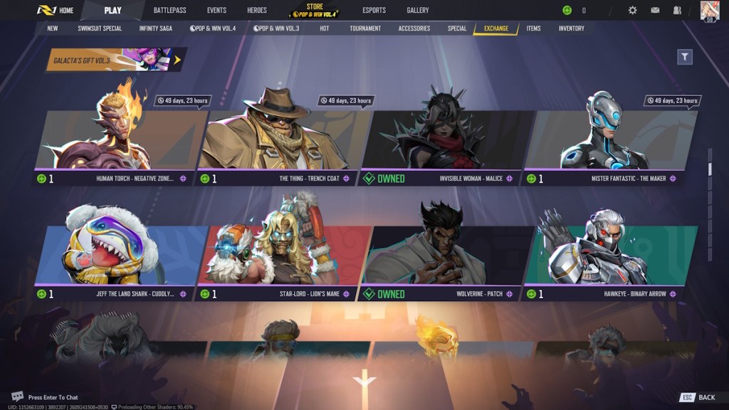 Marvel Rivals Exchange Store Skins - 2