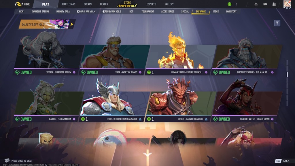 Marvel Rivals Exchange Store Skins - 3