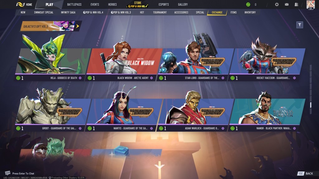 Marvel Rivals Exchange Store Skins - 7