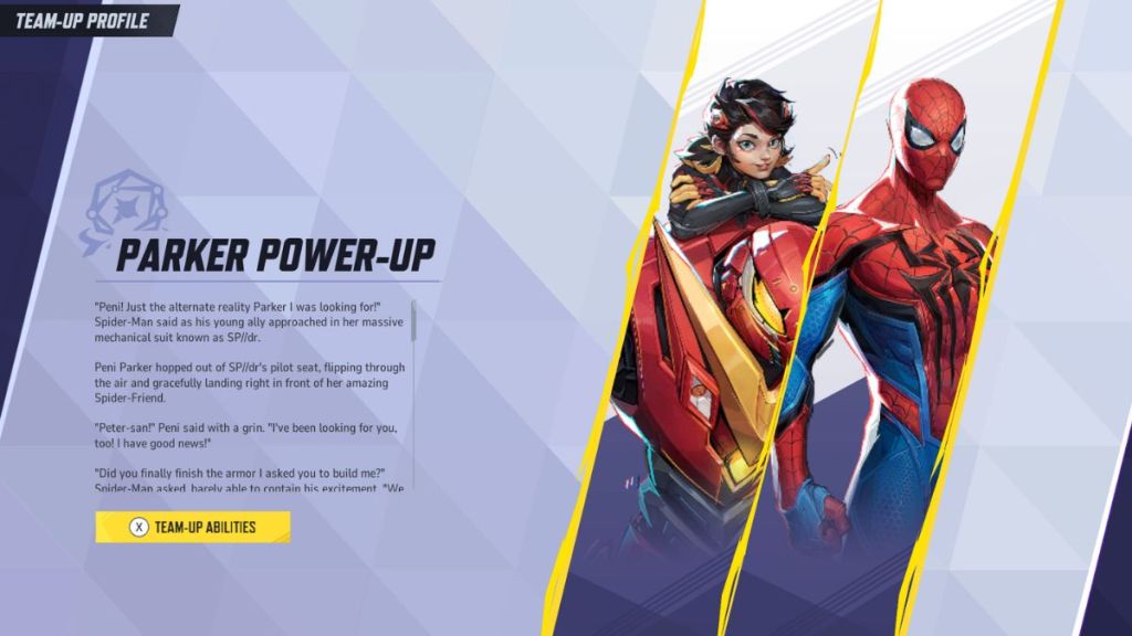 Marvel Rivals Parker Power-Up Team-Up 