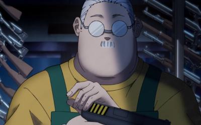Sakamoto with guns