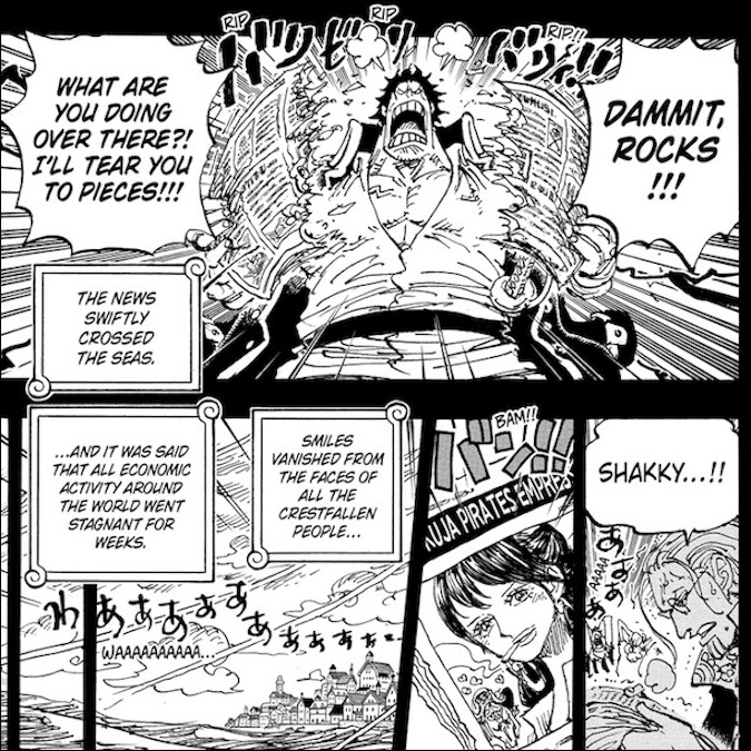 Shakky kidnapped in One Piece