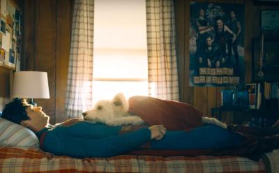 Superman and Krypto in the trailer for Superman