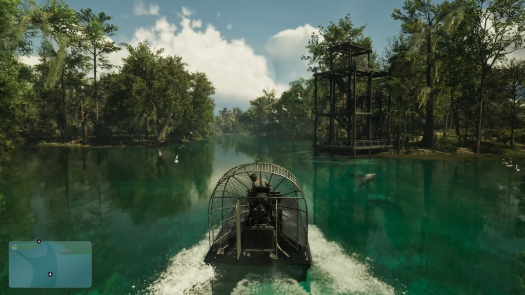 Jason airboating through the Leonida Keys in GTA 6.