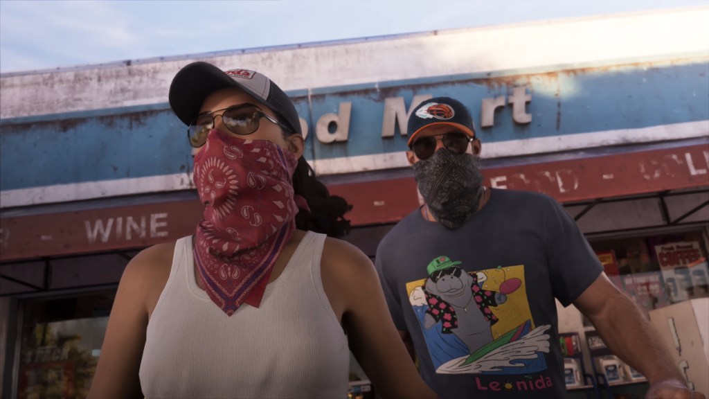 Jason and Lucia robbing stores in GTA 6.