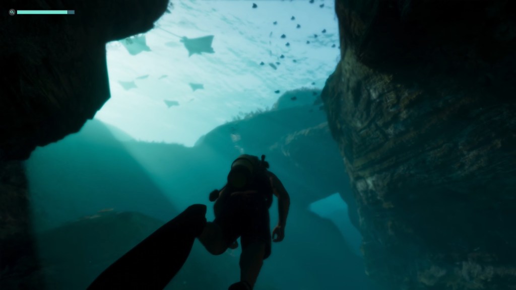Jason scuba diving underwater in GTA 6.