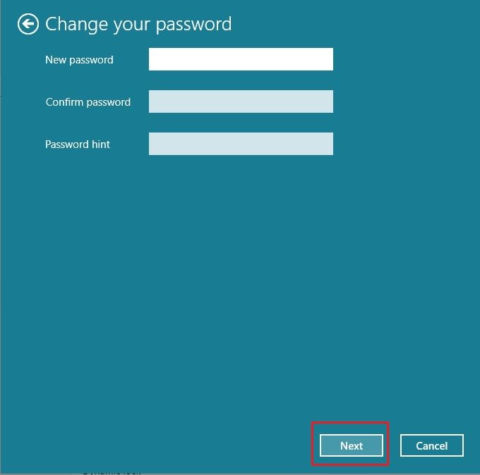 leave password blank to remove login password in windows 11
