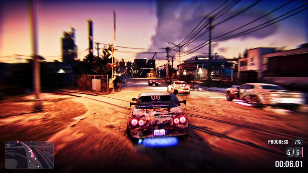 Street racing in GTA 6 with nitro boosts.