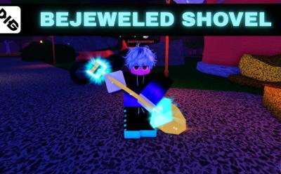 Bejeweled Shovel in hand Dig