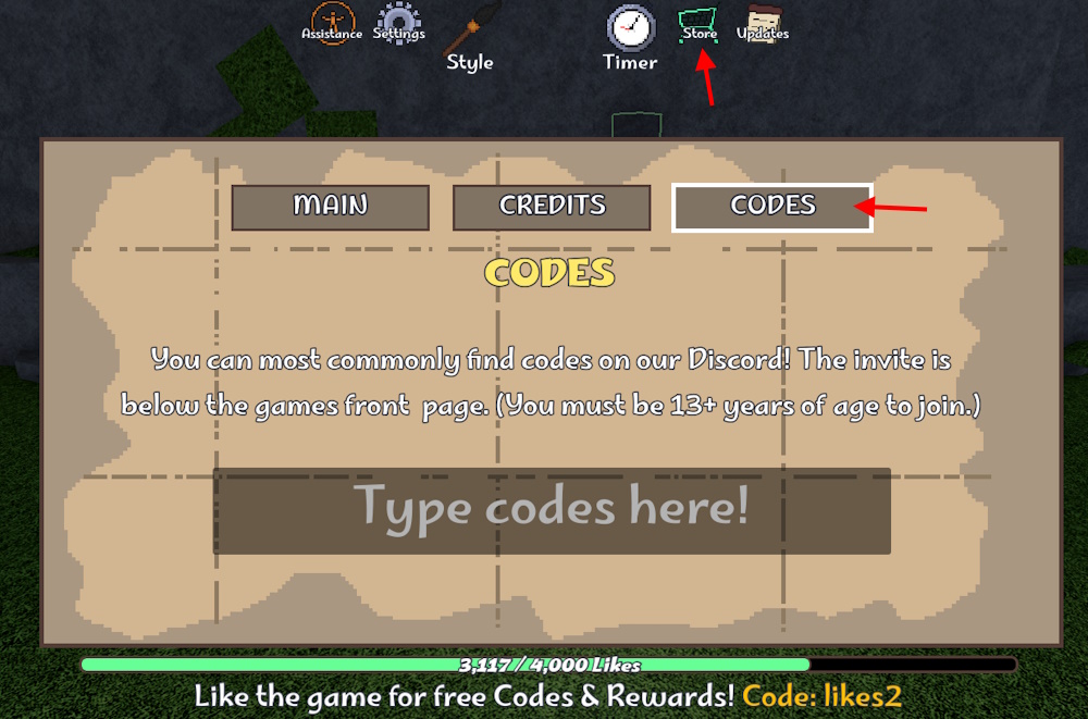 Resgatar códigos do Climbing Game