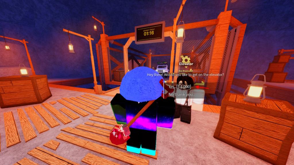 Elevator NPC in Dig