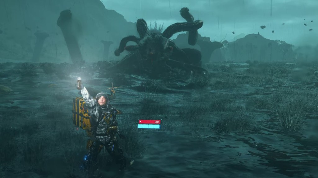 Fighting BTs in Death Stranding 2