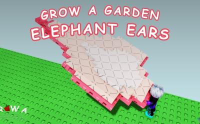 Grow a Garden Elephant Ears crop in hand
